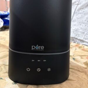 Pure Enrichment HUME Max - Easy Top Fill Ultrasonic Cool Mist Humidifier, Black